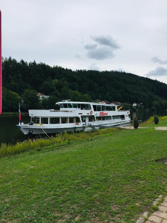 Natur und Neckarblick bei Heidelberg Hirschhorn Exterior foto