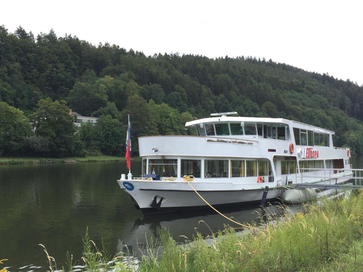 Natur und Neckarblick bei Heidelberg Hirschhorn Exterior foto