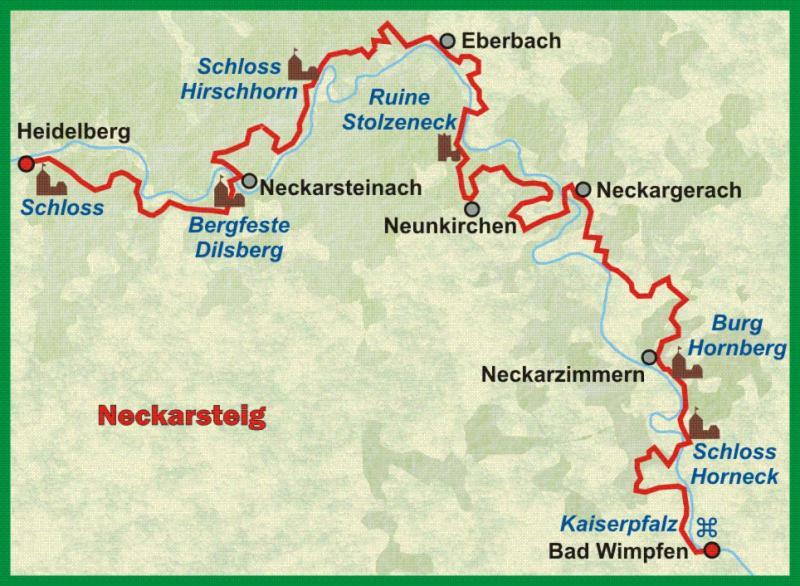 Natur und Neckarblick bei Heidelberg Hirschhorn Exterior foto